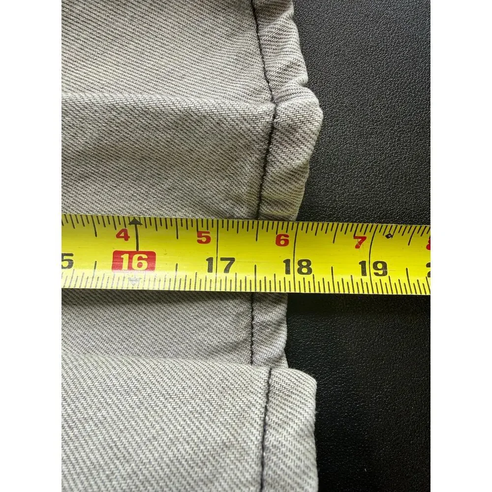Ganni Future Denim Pleated Mini Skirt Gray Wash EU Size 40 / US Size 8